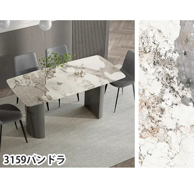 ダイニングテーブル 4人掛け 幅140cm セラミックテーブル 大理石柄 160cm 180cm おしゃれ 食卓 モダン jrjj-680-table