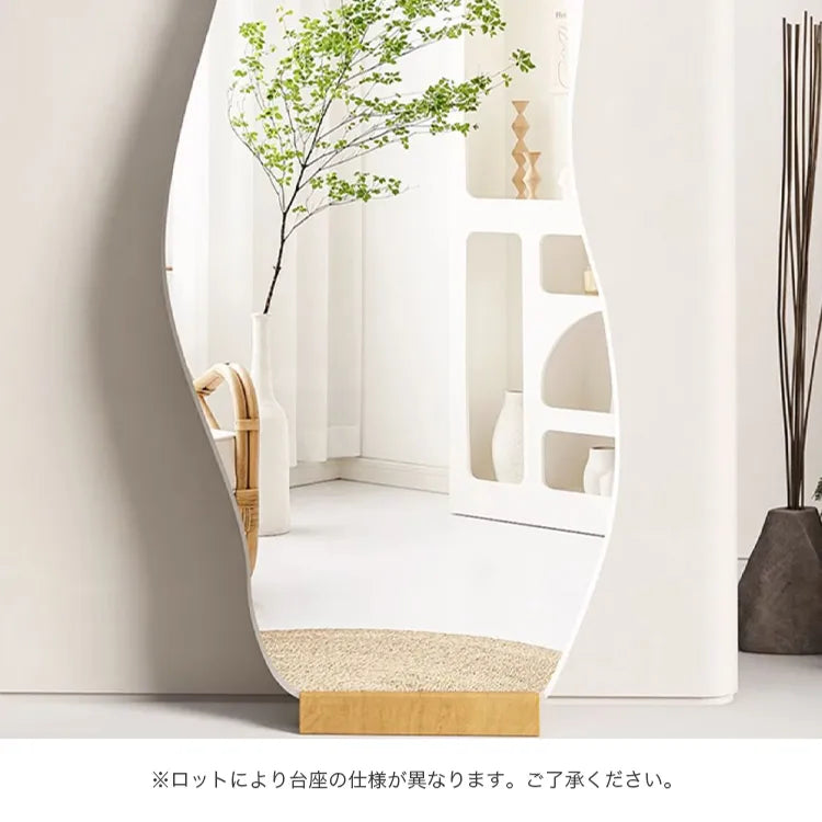 ミラー 全身鏡 姿見 スタンドミラー 壁掛け リビング かわいい おしゃれ mr-226