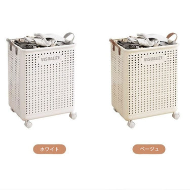 ランドリーバスケット 折りたたみ スリム 洗濯かご 大容量 洗濯カゴ キャスター付き おもちゃ収納  td-001