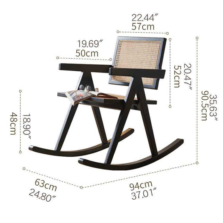 ロッキングチェア 幅63cm チェア リラックスチェア リビング tzm-547