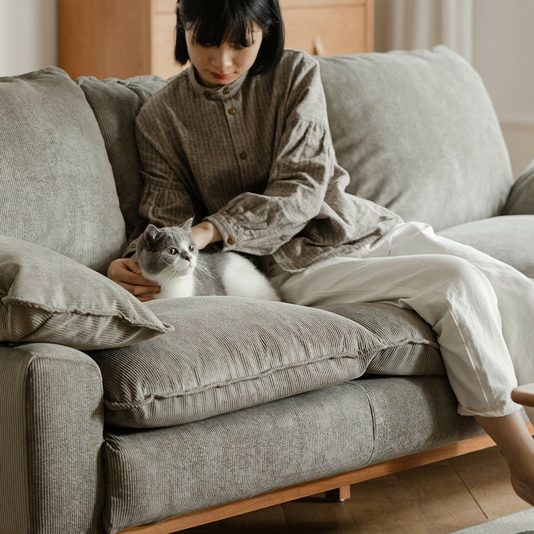 ソファ 北欧 おしゃれ 3人掛けソファ 2人掛け 1人掛け 大きめ 大型ソファ 天然木 xbjj-qqsf-sofa