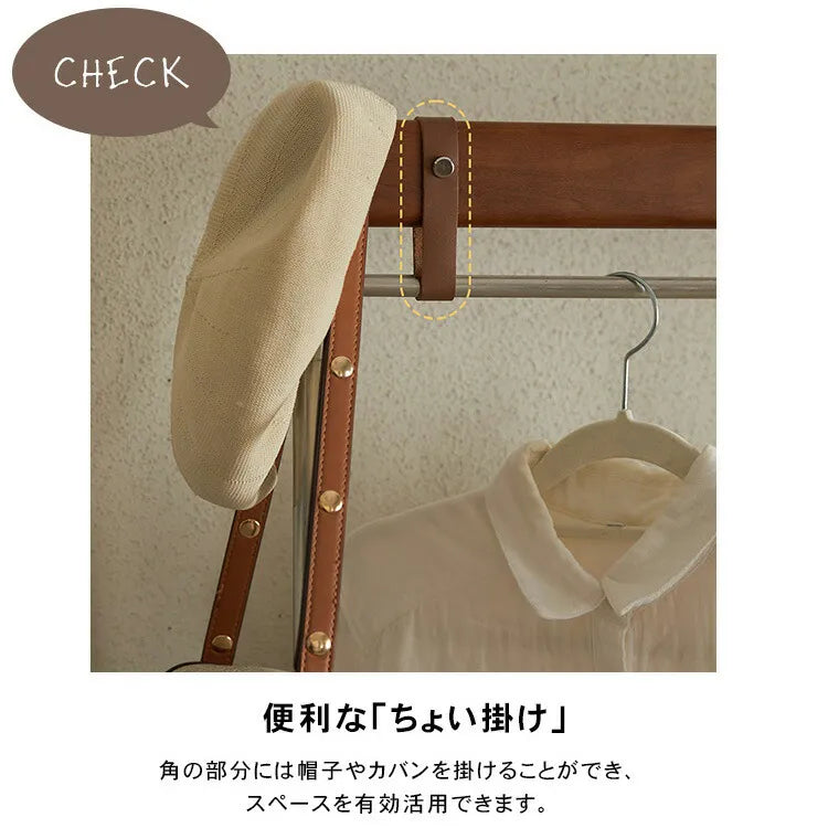 ハンガーラック 木製 スリム 洋服かけ 洋服掛け 北欧 収納家具 シェルフ ラック xbjj-sjldyj