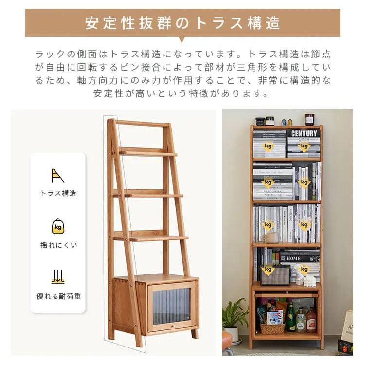 収納ラック 棚 木製 スリム ウッドラック 北欧 おしゃれ 天然木 扉収納 ディスプレーラック xbjj-syzwj-rack