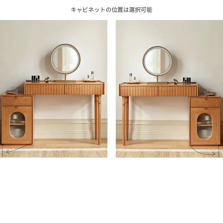 メイク台 化粧台 レトロ 木製 ナチュラル 化粧テーブル 寝室 Y00D01