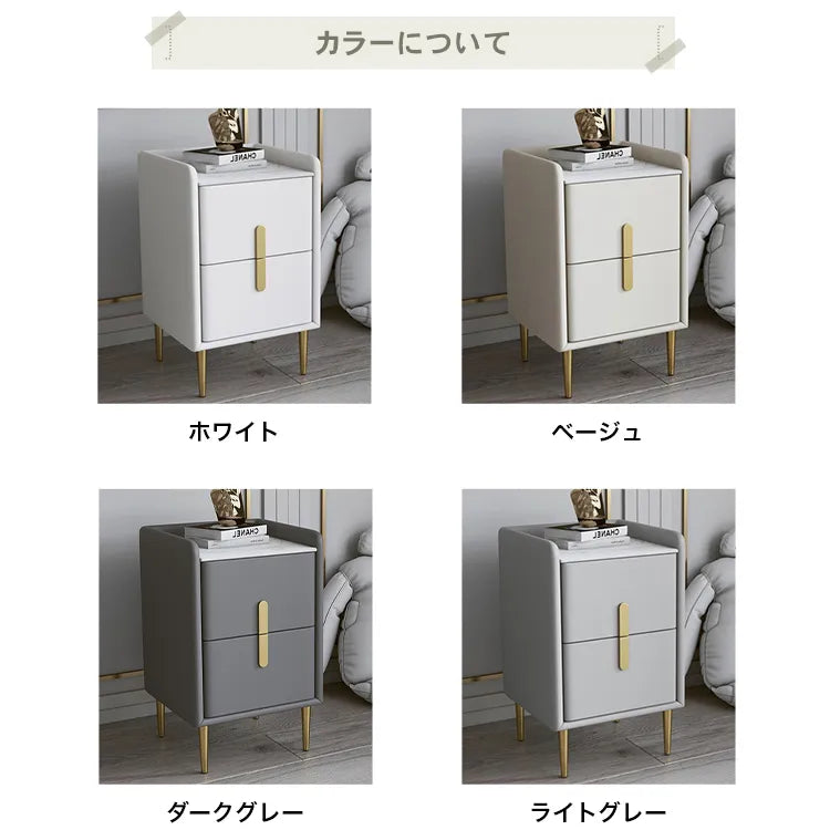 ナイトテーブル おしゃれ 北欧 セラミック天板 サイドテーブル 天然木 収納 引き出し yk-07
