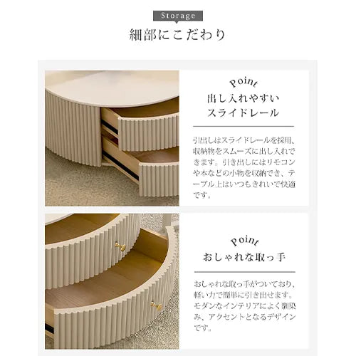 セラミック センターテーブル 円形 モダン ローテーブル おしゃれ ynw-023