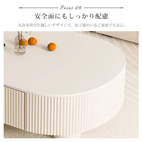 センターテーブル 高級感 楕円形 モダン ローテーブル おしゃれ ynw-030