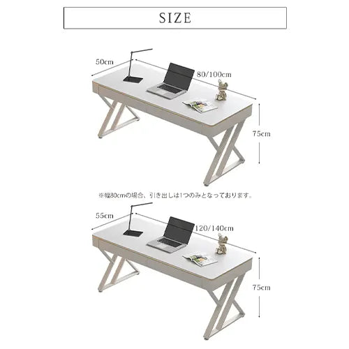 デスク パソコンデスク作業机 白 事務机 セラミック天板 机 オフィス ynw-032