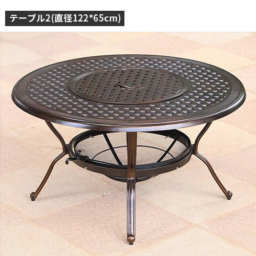 ガーデンテーブル バーベキューテーブル アウトドア コンロ付き バーベキューテーブル おしゃれ zlhw-158