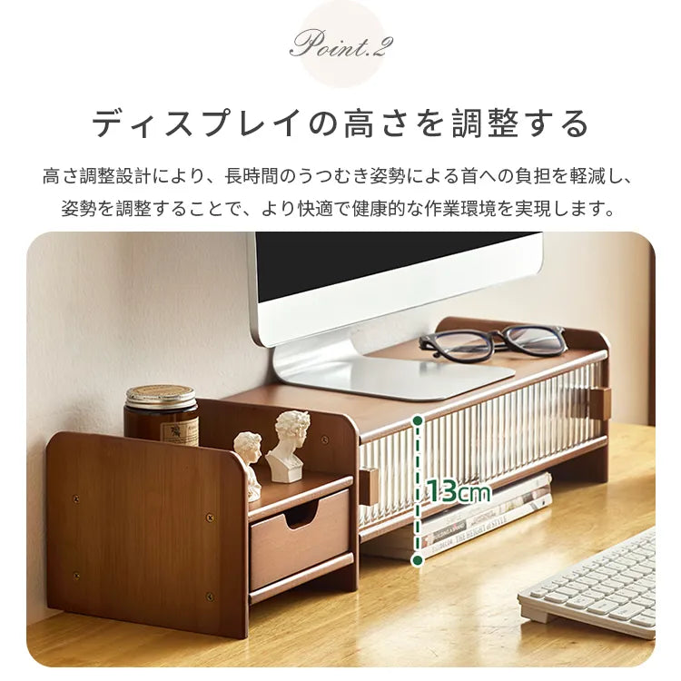 卓上ラック パソコン台 卓上 モニタースタンド 棚 パソコン おしゃれ 収納 zt-1000