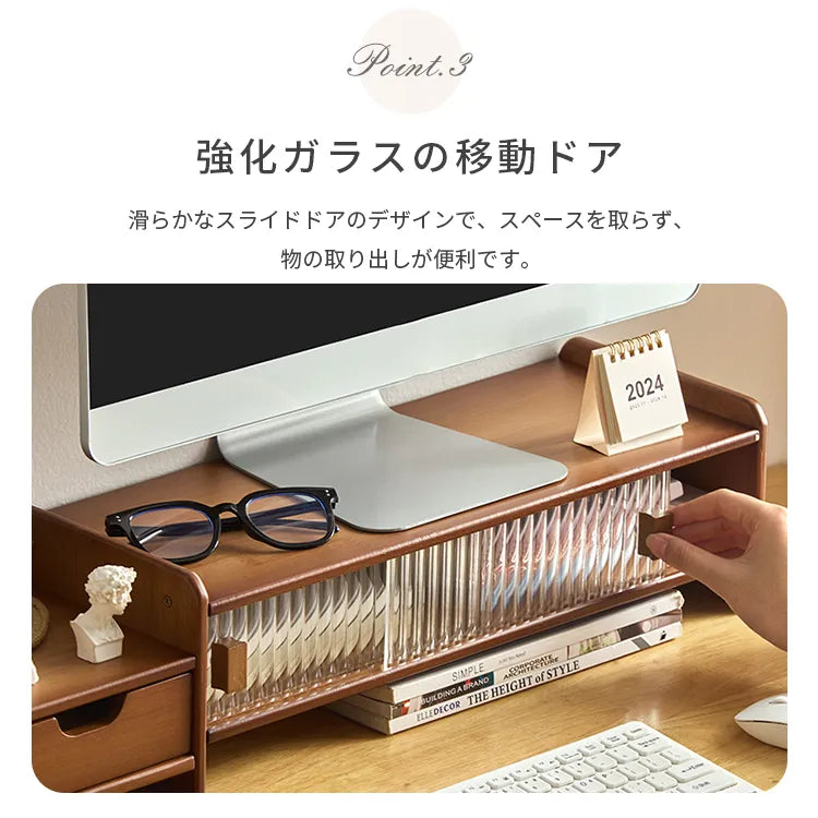 卓上ラック パソコン台 卓上 モニタースタンド 棚 パソコン おしゃれ 収納 zt-1000
