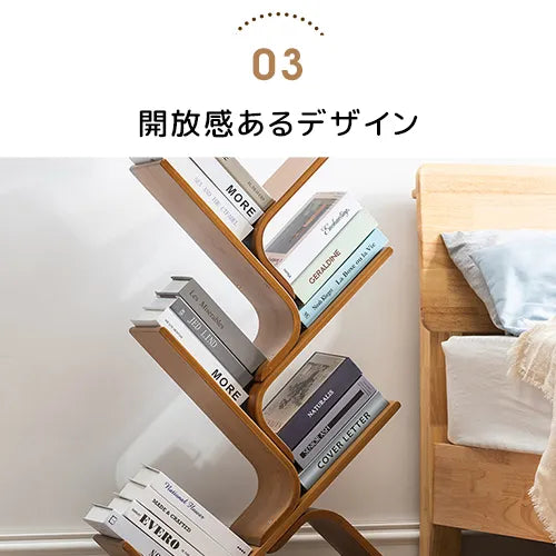 本棚 書架 省スペース 大容量 取り出しやすい 斜め棚 オープン式 収納 zt-776