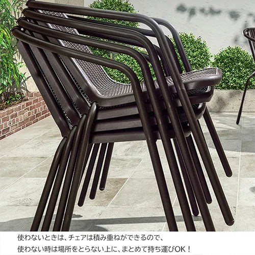 ガーデン テーブルセット チェア 5点セット おしゃれ ラタン調 ガラス パラソル対応 庭 屋外 アウトドア zy-029